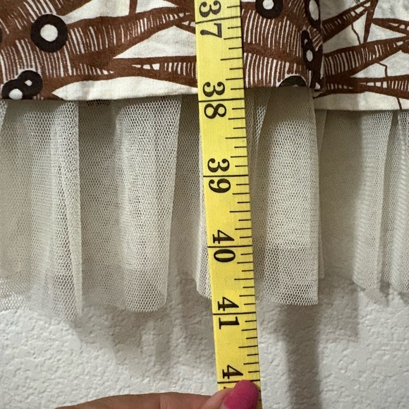 100% Silk Sunburst Sleeveless Dress. Sunburst Design with Embellishments. - Picture 14 of 16